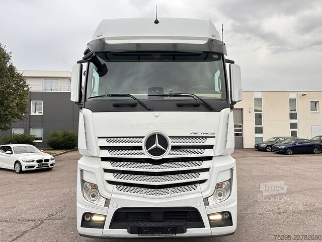 Camion plateau avec bâche Mercedes-Benz Actros 2551 Komplettzug + WEB-Anhänger SOFORT