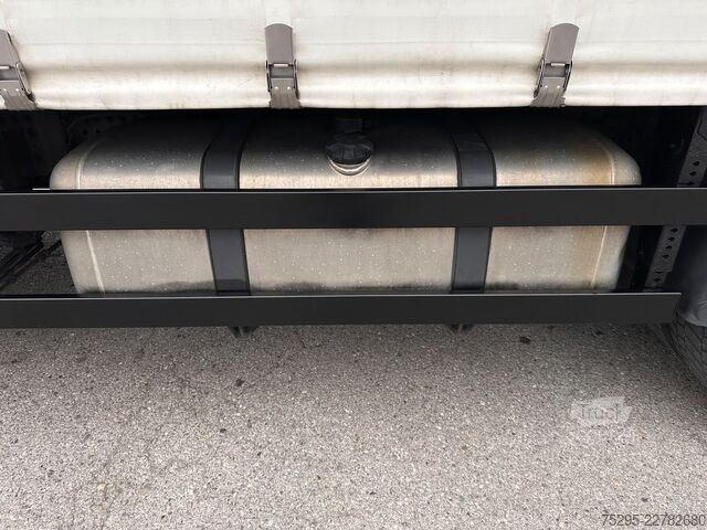 Camion plateau avec bâche Mercedes-Benz Actros 2551 Komplettzug + WEB-Anhänger SOFORT