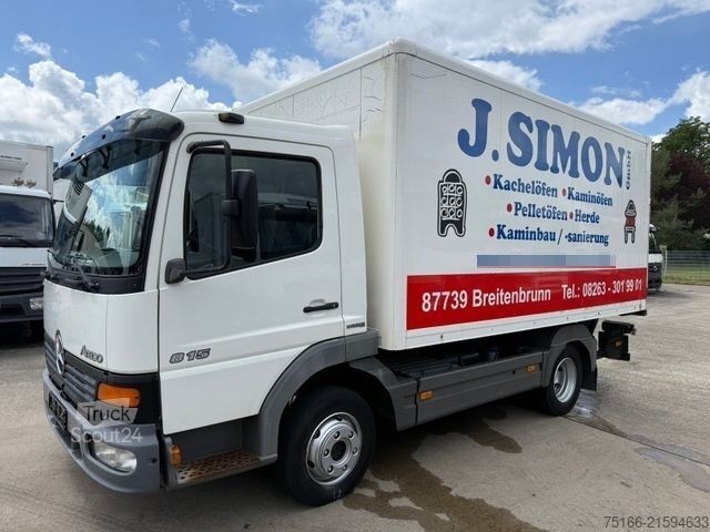 Box van MERCEDES-BENZ ATEGO 815 Koffer 4,30 m Ladebordwand 1,5 T*AHK
