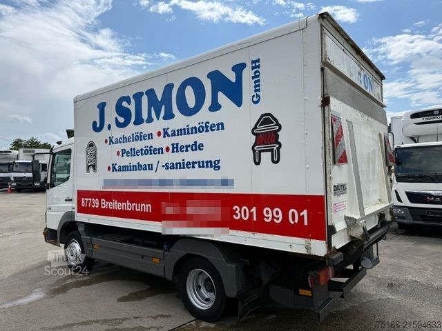 Box van MERCEDES-BENZ ATEGO 815 Koffer 4,30 m Ladebordwand 1,5 T*AHK