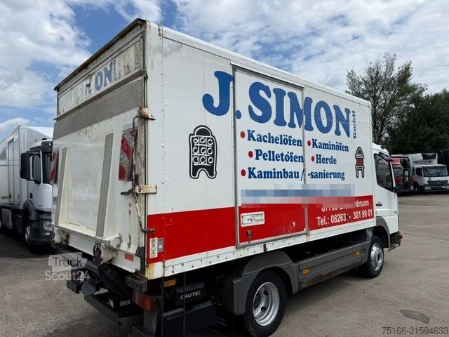 Box van MERCEDES-BENZ ATEGO 815 Koffer 4,30 m Ladebordwand 1,5 T*AHK