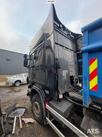 Sistema a braccio con gancio Scania R620 6x2 hooklift truck with Joab hook.