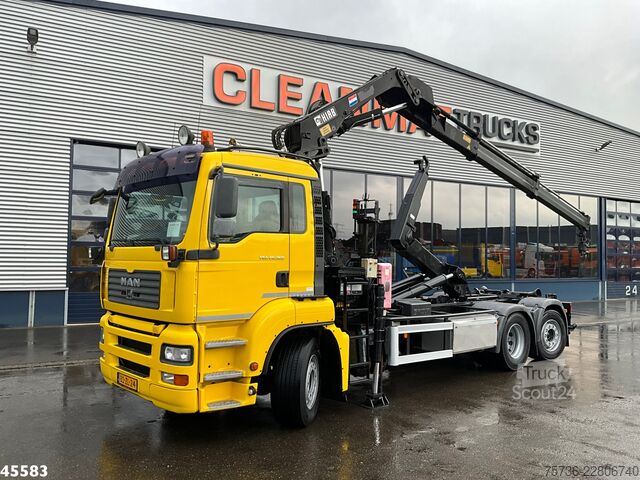 Haakarmsysteem Man TGA 26.360 Hiab 16 Tonmeter laadkraan