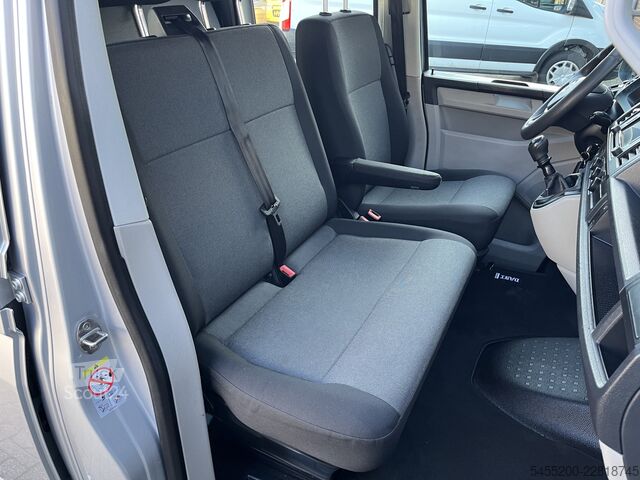 Platformslastbil med kran VW Transporter 2.0 TDI L2H1 DC Openlaadbak Pick-up...