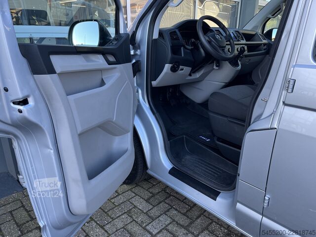 Platformslastbil med kran VW Transporter 2.0 TDI L2H1 DC Openlaadbak Pick-up...