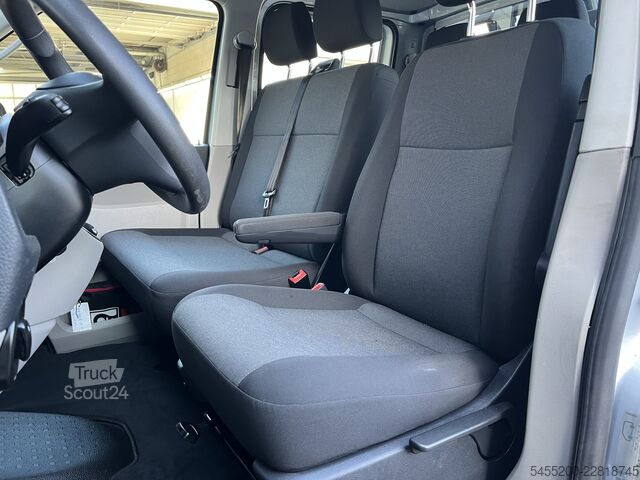 Platformslastbil med kran VW Transporter 2.0 TDI L2H1 DC Openlaadbak Pick-up...