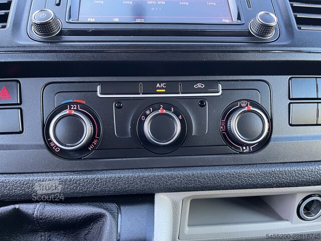 Platformslastbil med kran VW Transporter 2.0 TDI L2H1 DC Openlaadbak Pick-up...