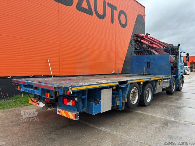 Atvērtā virsbūve Scania R 124 470 8x2*6 FASSI F800 AXP.26 YEAR 2004 + J...