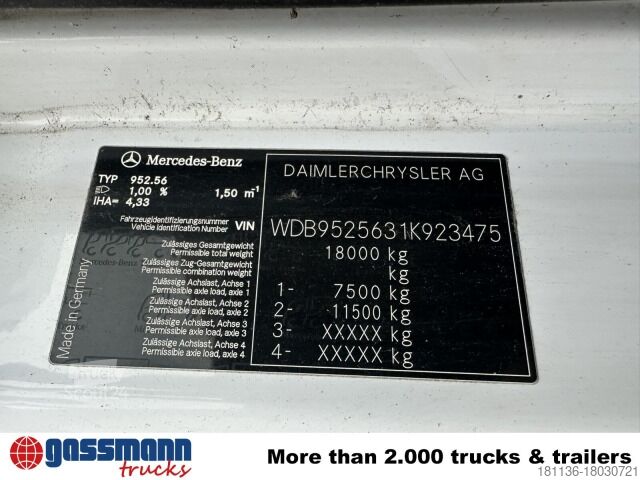 Саміоскид Mercedes-Benz Axor 1833 AK 4x4 mit Heckkran Atlas 105.2-A2L