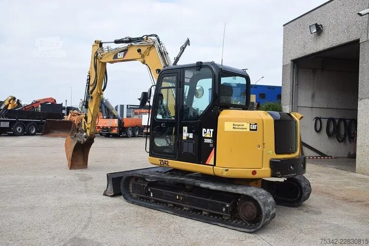 Mini bager Caterpillar 308 E2CR - CW10 - snelwisselsysteem – extra fun...