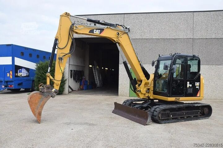 Mini bager Caterpillar 308 E2CR - CW10 - snelwisselsysteem – extra fun...