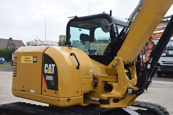 Mini bager Caterpillar 308 E2CR - CW10 - snelwisselsysteem – extra fun...