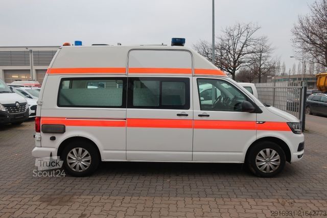Camion de pompiers VOLKSWAGEN T6 Transporter Hochdach lang/KTW/Klima/Automatik
