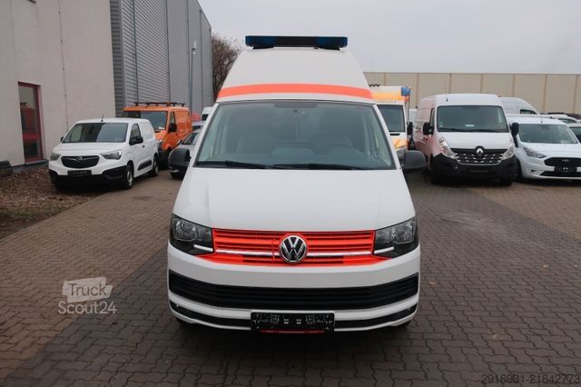 Camion de pompiers VOLKSWAGEN T6 Transporter Hochdach lang/KTW/Klima/Automatik