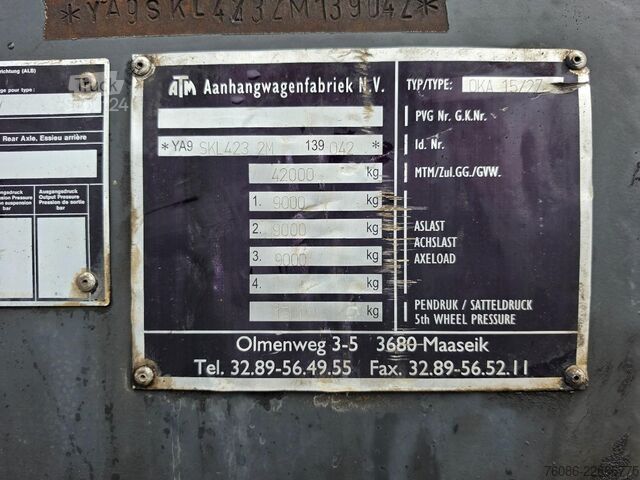 Самосвал Atm OKA 15/27 3 assige half pipe kipper