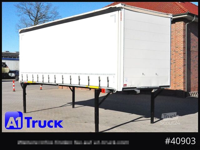 Zamenljiva nadgradnja z ravno ploščadjo in ponjavo WECON WPR 745, verzinkt, 2520  innen, Code XL