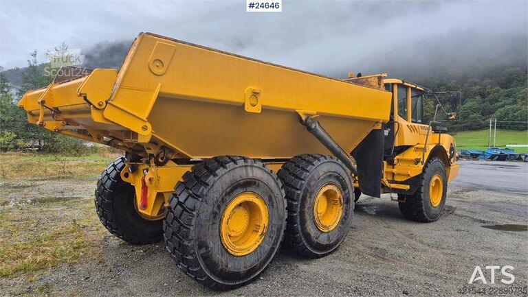 Dumpbil Volvo A25E Dumper with White Plates