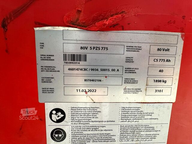 02/2022 Service batterie + inspection UVV 08/27 Linde E 45/600H