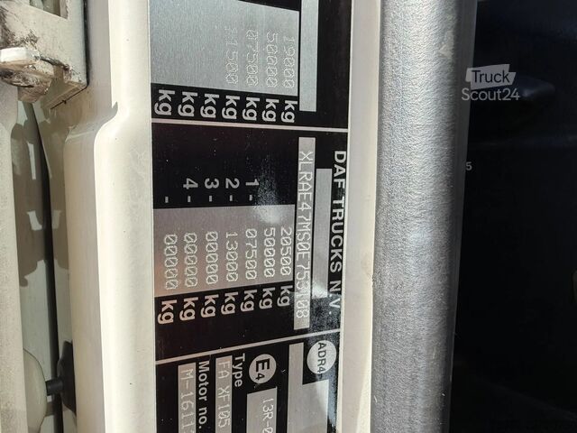 Чемодан DAF XF 105.410 SSC Manual ZF 16X Frigo Combi TRS AP...