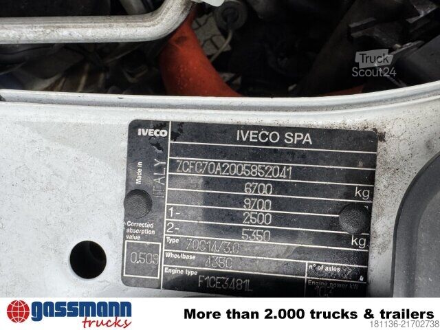 Autovehicul portcontainere Telehoist Iveco Daily 70C14D 4x2 Doka, EEV, City-Abroller