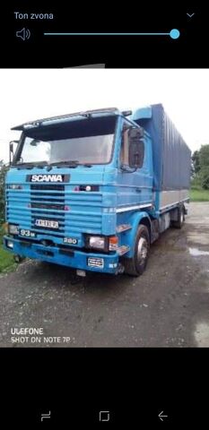 LKW mit Pritsche & Plane SCANIA 93-280