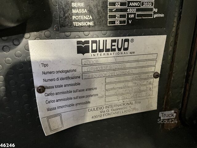 Cestna čistilnica Dulevo 2000E FULL ELECTRIC Just 22.169 km!