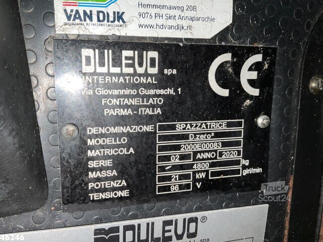 Cestna čistilnica Dulevo 2000E FULL ELECTRIC Just 22.169 km!