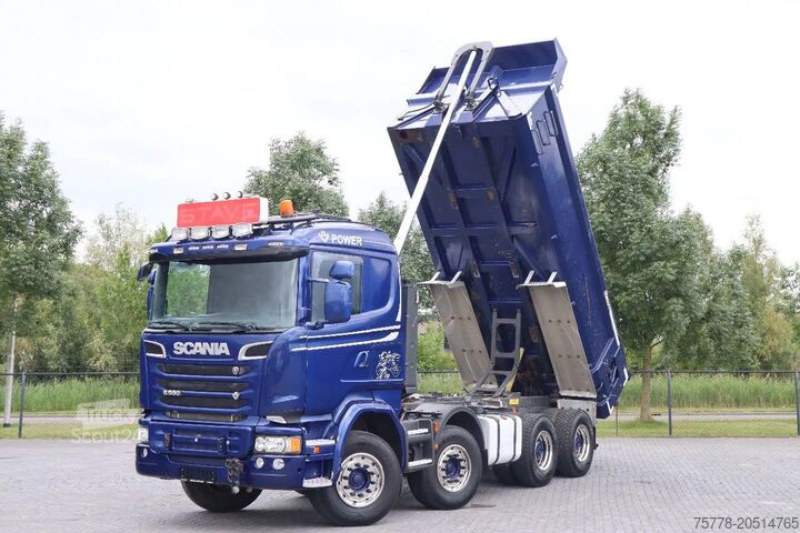 Tipper Scania R580 V8 | FULL STEEL | BIG AXLES | RETARDER | E...