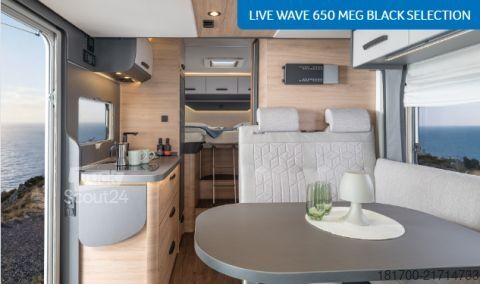 Halvintegreret autocamper Knaus L!VE WAVE 650 MEG Black Selection *TraumMobil*Automatik*Schwarz*