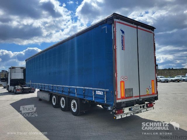 Atvira puspriekabė su tentu Schmitz Cargobull Schiebeplane Mega