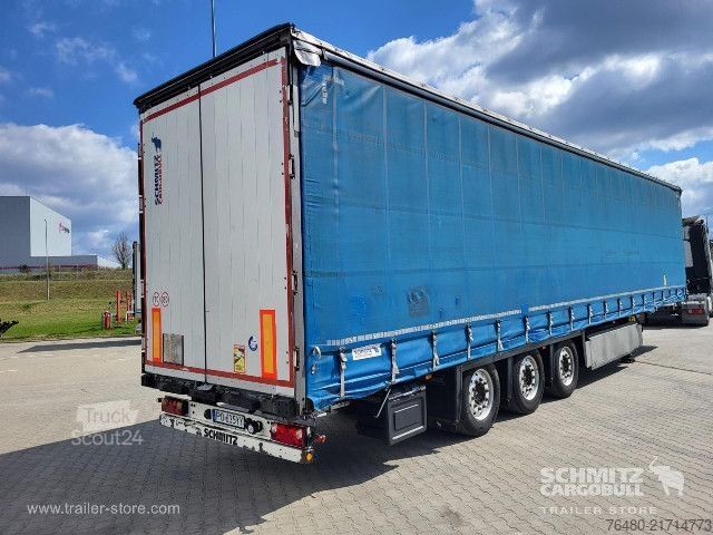 Atvira puspriekabė su tentu Schmitz Cargobull Schiebeplane Mega