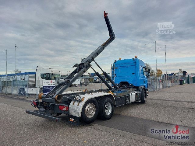 Roll-off tipper truck Scania G 480 LB6x2*4HNA Meiler RK2070