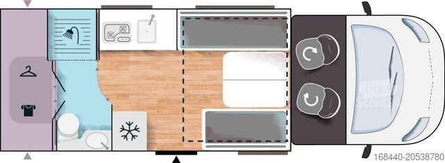 Camping-car semi-intégré CHAUSSON Etape Line 640 SAT/TV/Solar