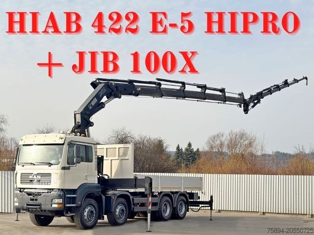 Lastbilsmonterad kran MAN TGA 35.430 * HIAB 422 E - 5 HIPRO + JIB 100X