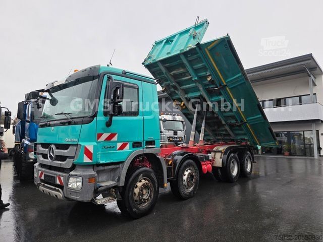 Autocamion basculant tridirecțional MERCEDES-BENZ Actros 3544 4144 / EPS / 8X4 / Meiller BORDMATIK