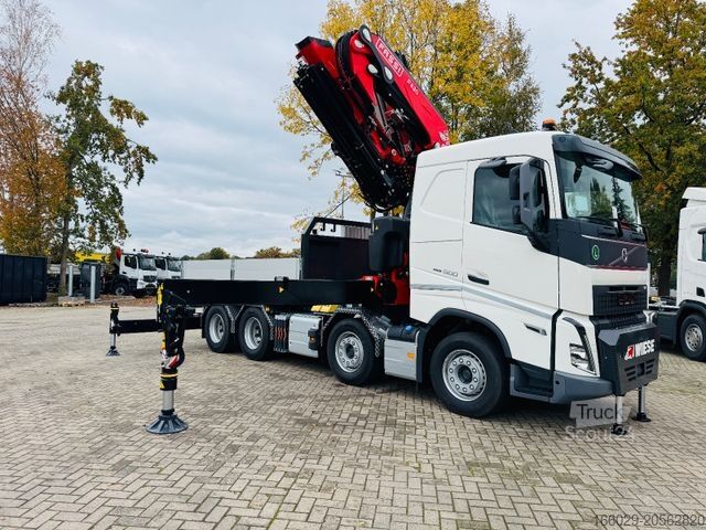 LKW mit Pritsche (offen) VOLVO FH 500 8x4 Kran F820 RA2.27 Jib & Winde Sofort