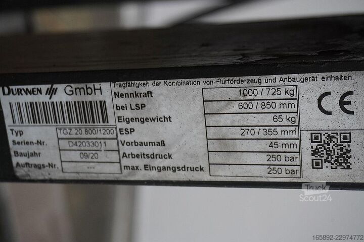 Gabel DURWEN TGZ 20 800/1200