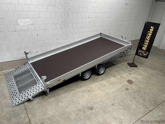 Maschinentransporter und Baggeranhänger Böckmann MH-AL 4321/35 Zwischengitter Maschinentransporte