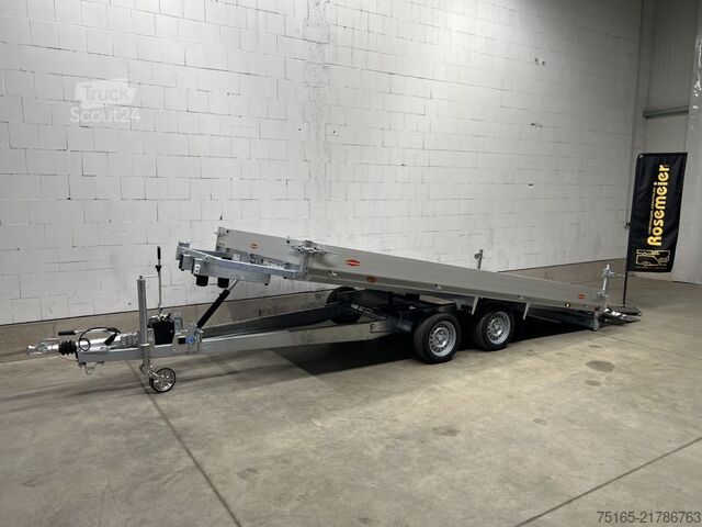 Maschinentransporter und Baggeranhänger Böckmann MH-AL 4321/35 Zwischengitter Maschinentransporte