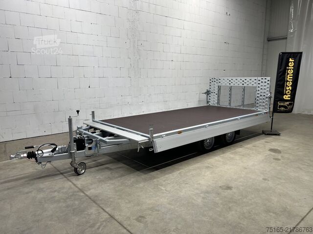 Maschinentransporter und Baggeranhänger Böckmann MH-AL 4321/35 Zwischengitter Maschinentransporte