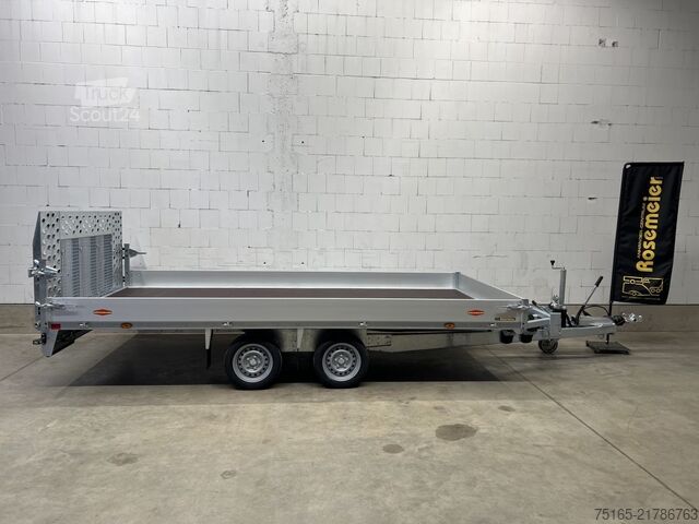 Maschinentransporter und Baggeranhänger Böckmann MH-AL 4321/35 Zwischengitter Maschinentransporte