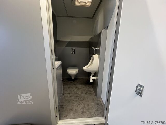 Toilettenwagen Rosemeier VE 1 Damen, 1 Herren, U SILVER H Toilettenanhänger