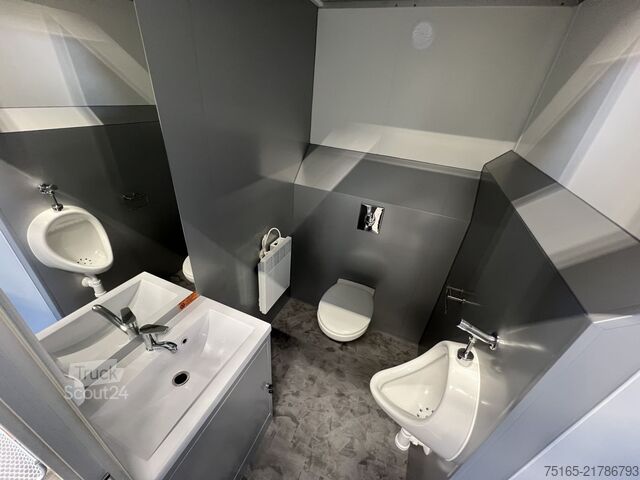 Toilettenwagen Rosemeier VE 1 Damen, 1 Herren, U SILVER H Toilettenanhänger