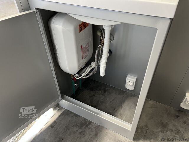 Toilettenwagen Rosemeier VE 1 Damen, 1 Herren, U SILVER H Toilettenanhänger