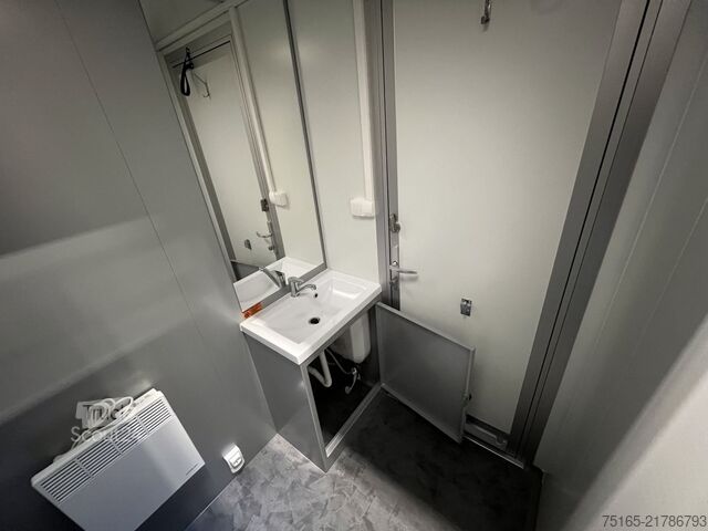 Toilettenwagen Rosemeier VE 1 Damen, 1 Herren, U SILVER H Toilettenanhänger