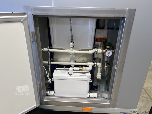 Toilettenwagen Rosemeier VE 1 Damen, 1 Herren, U SILVER H Toilettenanhänger