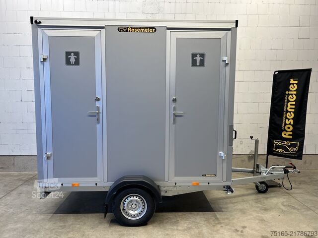 Toilettenwagen Rosemeier VE 1 Damen, 1 Herren, U SILVER H Toilettenanhänger