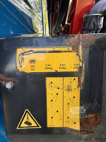 Glastransportør iveco Daily 70C18 - 81 TKm - Kran HMF 535K2