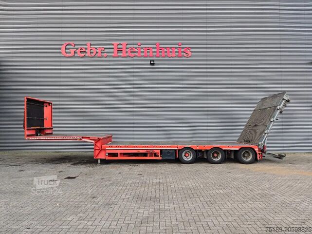 Semi-Tieflader Meusburger MTS-3 Bridge Ramp Winch!