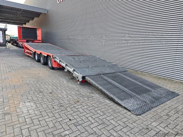 Semi-Tieflader Meusburger MTS-3 Bridge Ramp Winch!